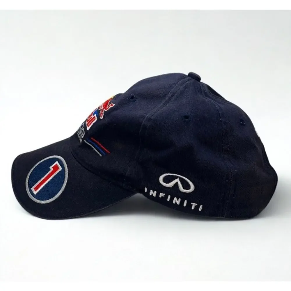 Sebastian Vettel #1 Red Bull Racing F1 Infiniti Hat Cap Embroidered Signature OS